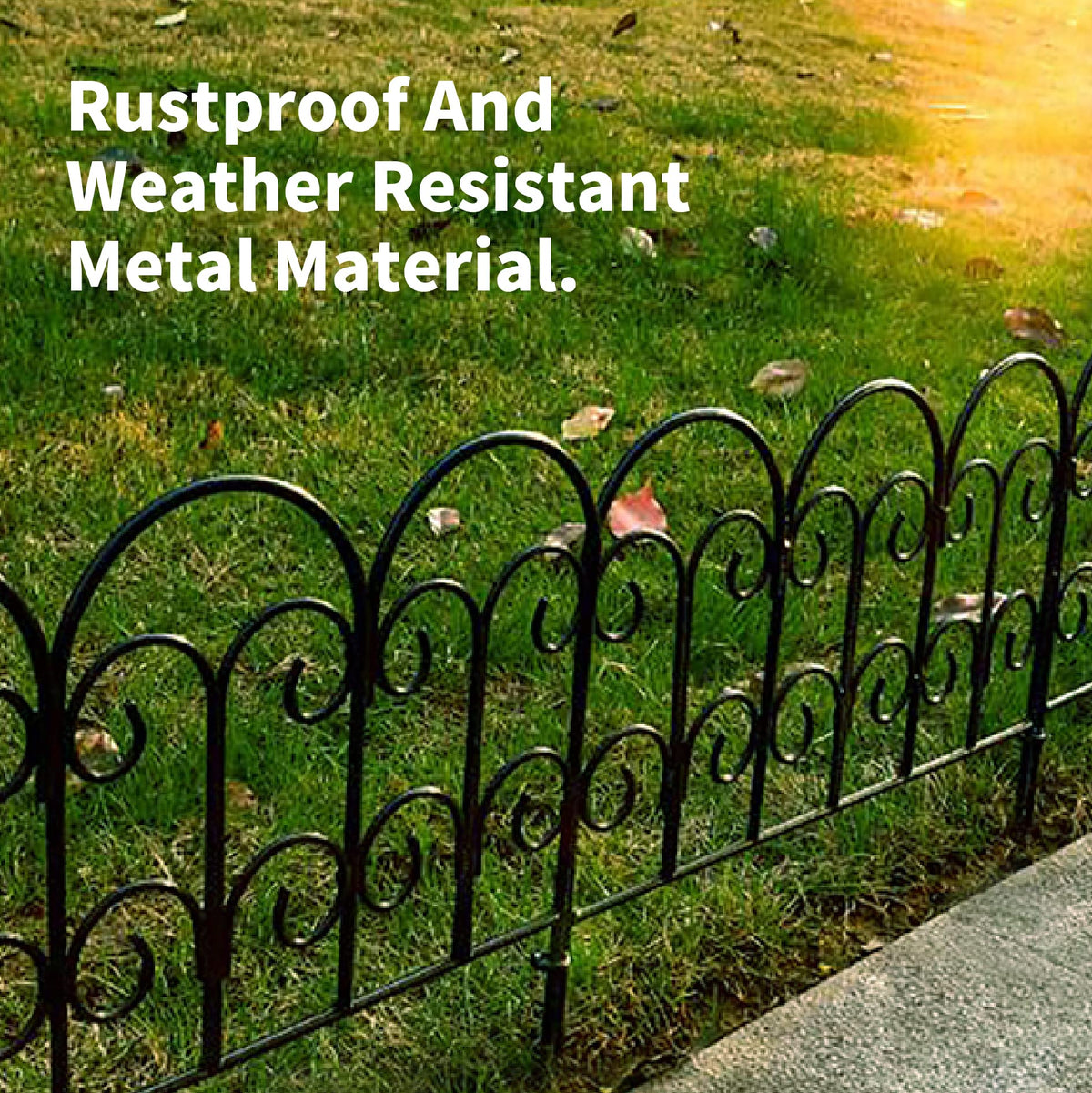 SCENDOR foldable garden fence for simple seasonal storage.