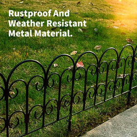 SCENDOR foldable garden fence for simple seasonal storage.