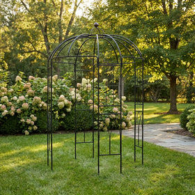 SCENDOR Garden Arbor 6.8ft wide forms a welcoming entry for vines and blooms.