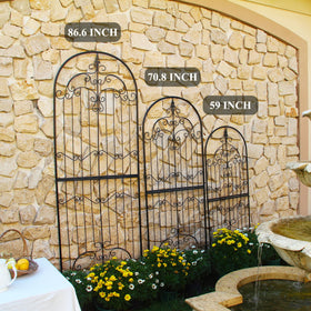 SCENDOR Garden Trellis privacy screen accent in garden