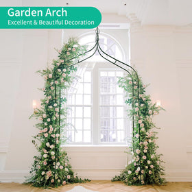 SCENDOR Outdoor Arbor wedding altar backdrop suited for ceremonies.