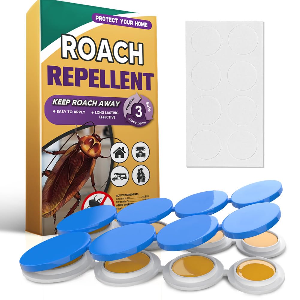 SCFKAOF roach repellent bottle closeup showing safe home use