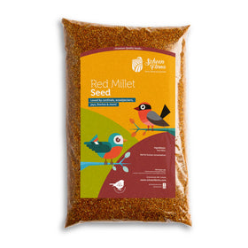 Schoen Farms Red Millet 5 LBS bag ready for backyard feeding.