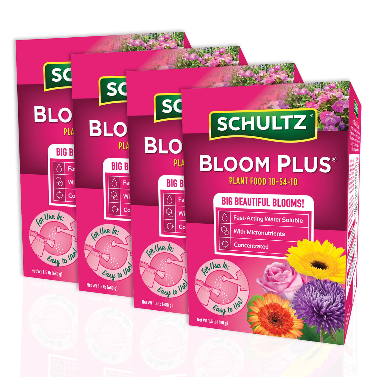 Schultz Bloom Plus water-soluble bottle-pour for easy mixing and vibrant blooms