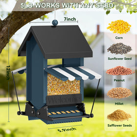 ScinDa feeder suits all birds and seed varieties for versatility