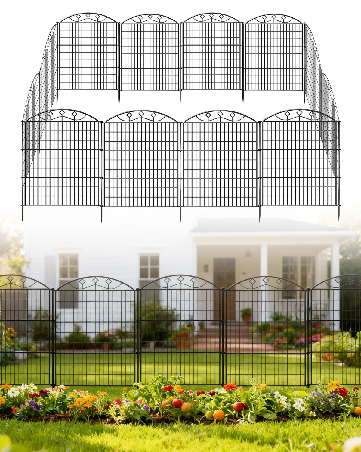Sciyen 10-panel fence assembly shows quick, portable pet enclosure.