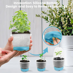Sckee nursery pots with drainage holes promoting root respiration.