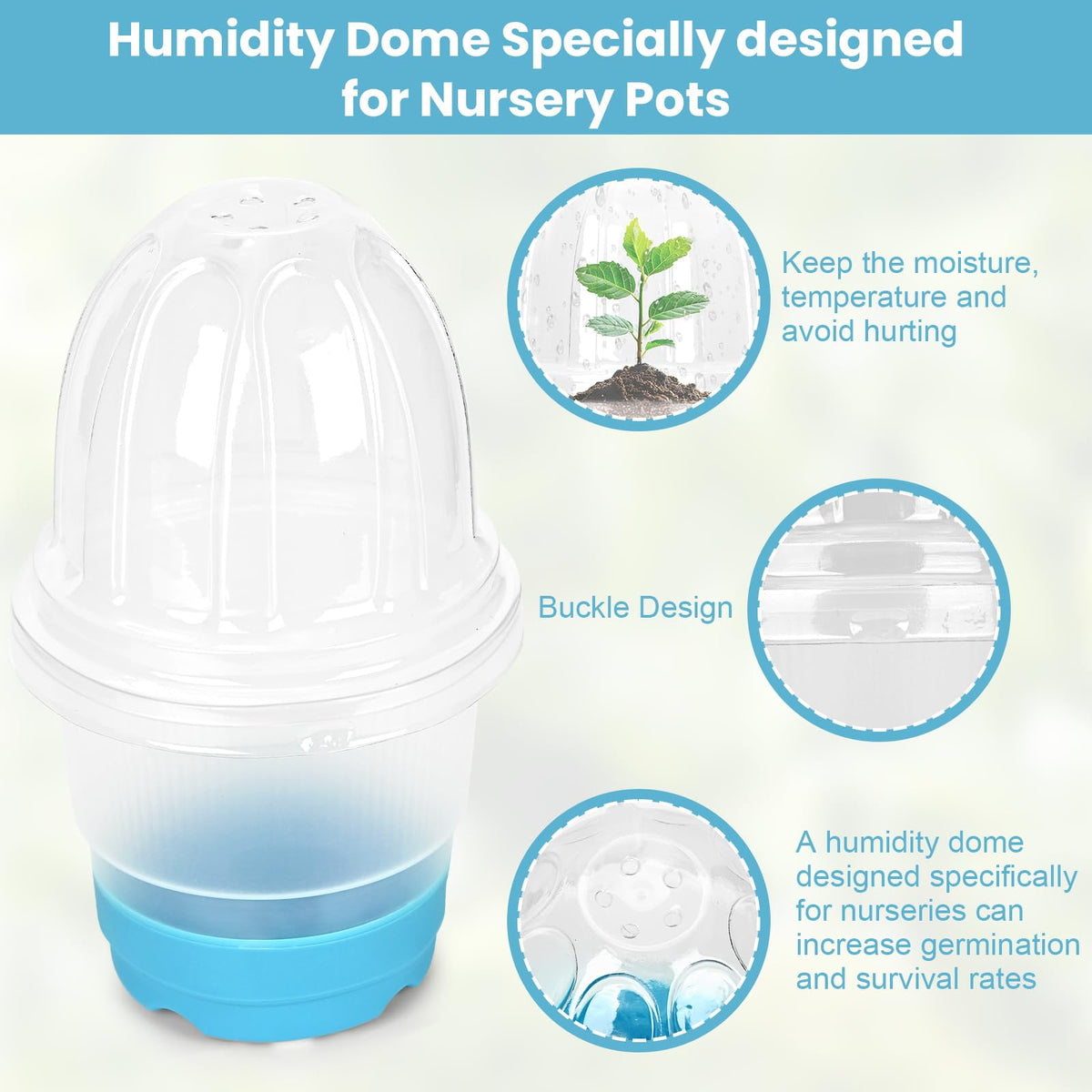 Sckee silicone-bottom pots for easy transplanting and root-safe removal.
