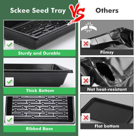 Sckee seed starting tray suited for microgreens and seedlings