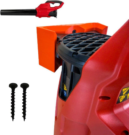 SCN3D Milwaukee M18 Fuel leaf blower wall mount red for secure, accessible storage.