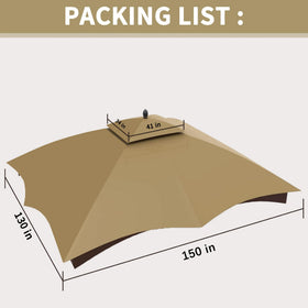 Measuring guide for a perfect fit with Lowe's Allen Roth gazebo