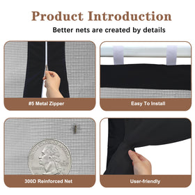 SCOCANOPY corner zipper doors for smooth entry and exit