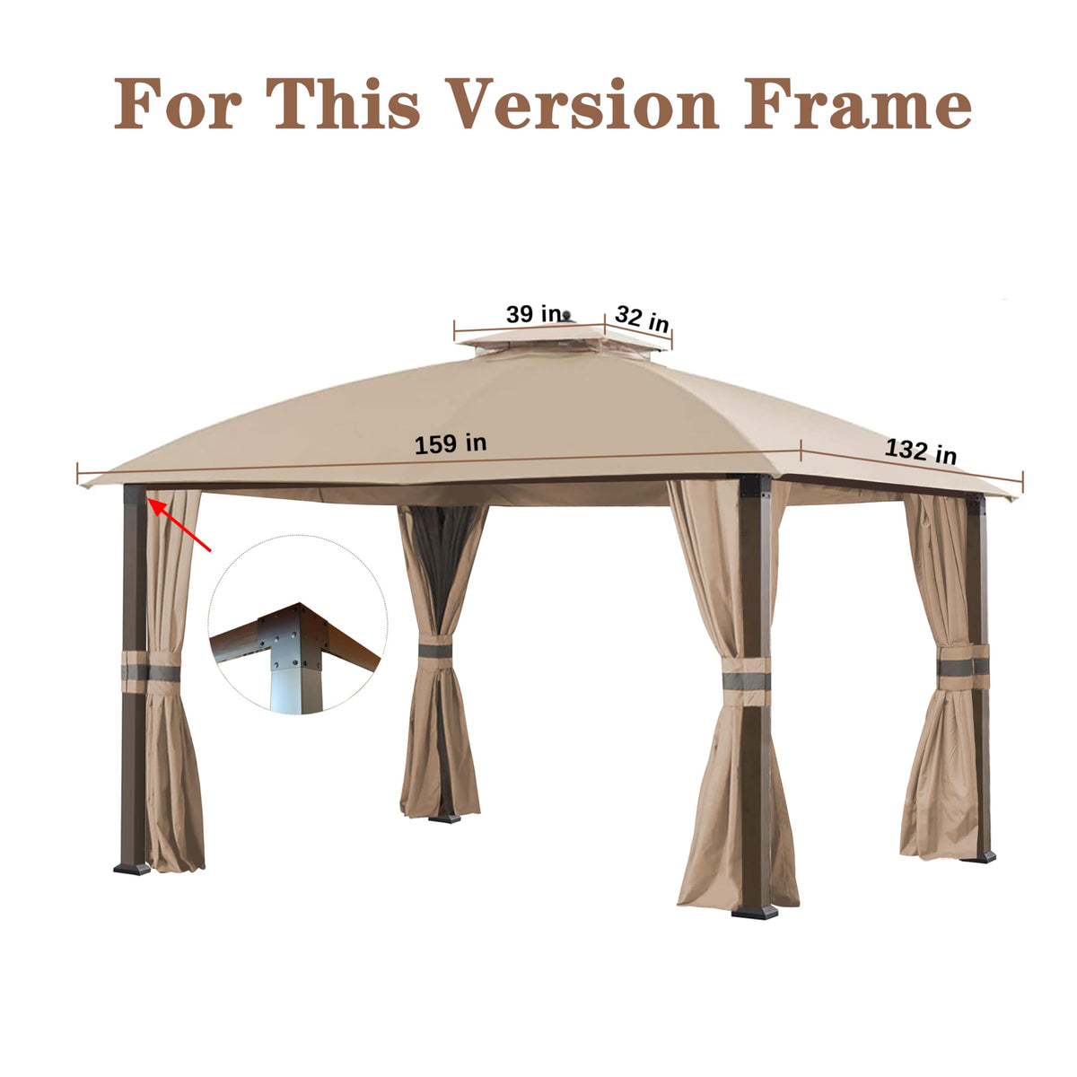 SCOCANOPY Eagle Brooke 10x12 cover assembly guide illustrates easy installation and replacement