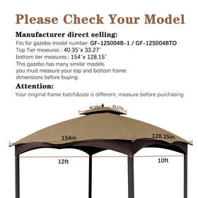 SCOCANOPY khaki ripstop top on a gazebo frame, easy to install