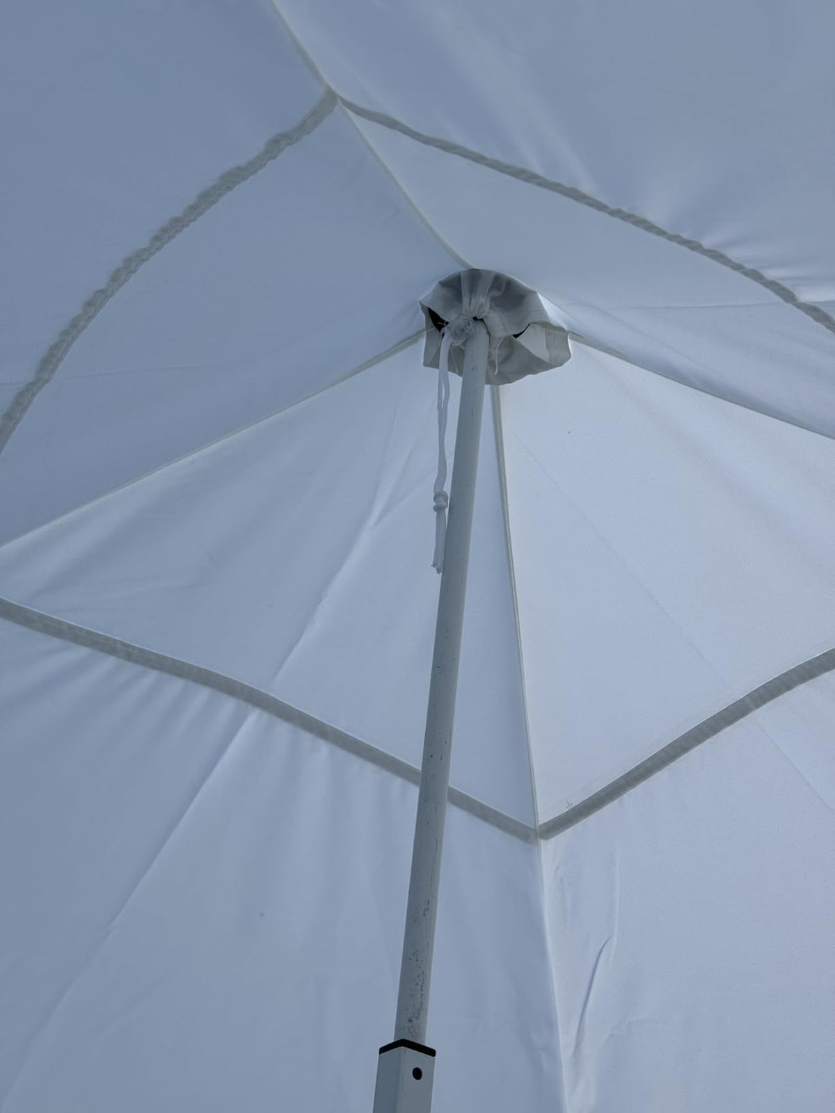 SCOCANOPY replacement cover package showing included items and white fabric.