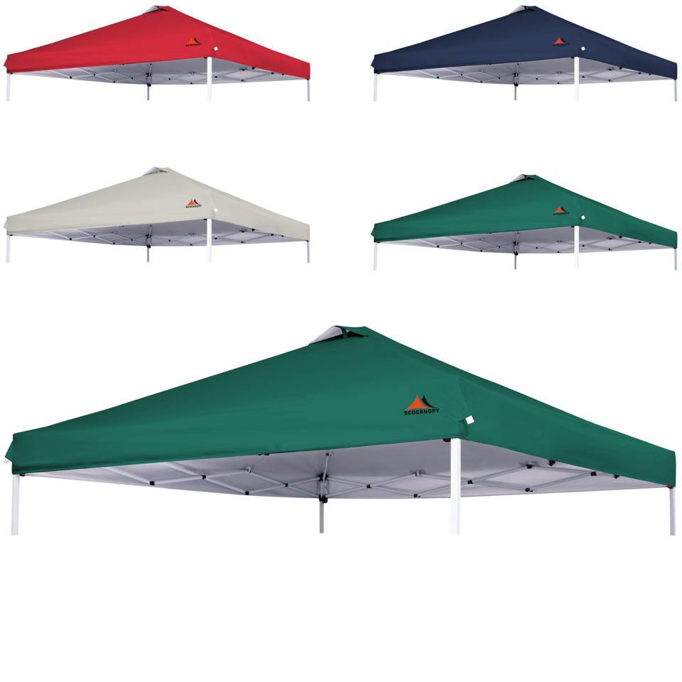 SCOCANOPY replacement top forest-green with vent for 12x12 canopies.