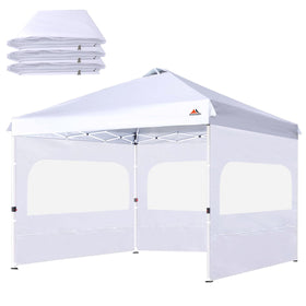 SCOCANOPY Sunwall 10x10 frame zippered panel for easy access and weather protection