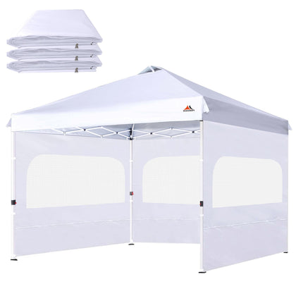 SCOCANOPY Sunwall 10x10 frame zippered panel for easy access and weather protection