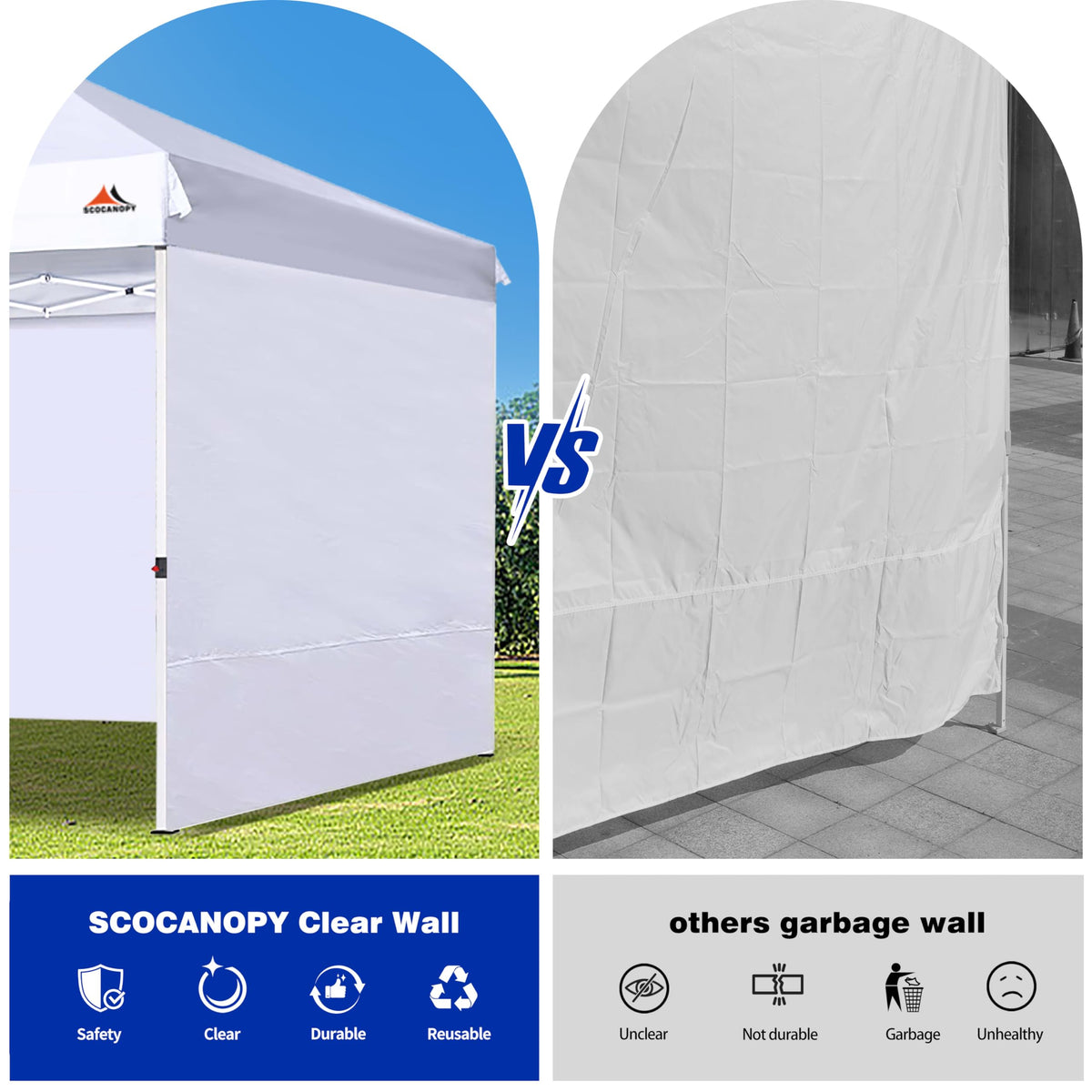 SCOCANOPY SunWall three-panel pack offers versatile shade options.