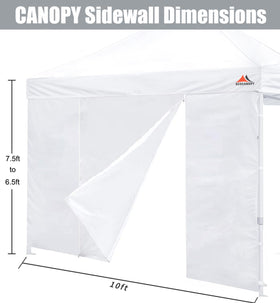 SCOCANOPY sunwall white privacy panel blocks sun and dust.