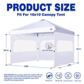 SCOCANOPY Sunwall white sidewall fabric blocks sun while allowing airflow