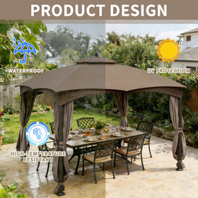 SCOCANOPY reinforced edges and stitching boost gazebo top durability
