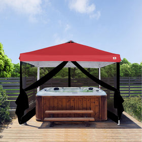SCOCANOPY quick-attach Velcro straps simplify canopy installation