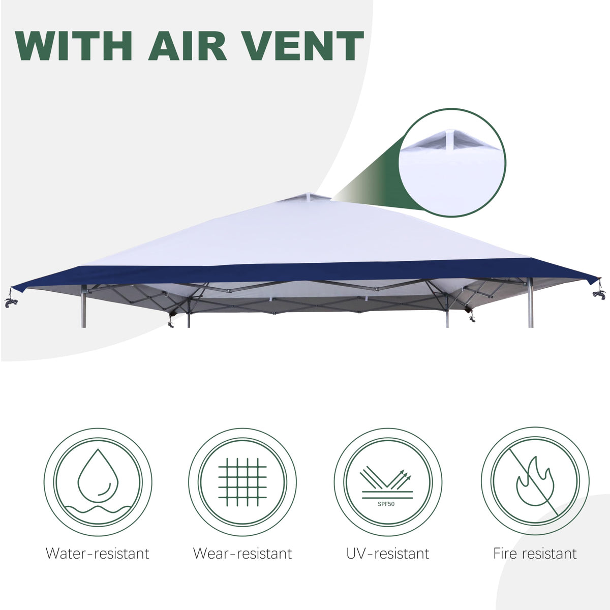 SCOMANAGE UV-shielded canopy helps stay cool on sunny days