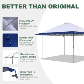 SCOMANAGE water resistant canopy keeps Oasis dry during rain