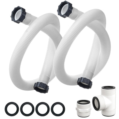 Sconva 1.5in pool filter hose, 59 inches, durable replacement for Intex and Coleman systems.