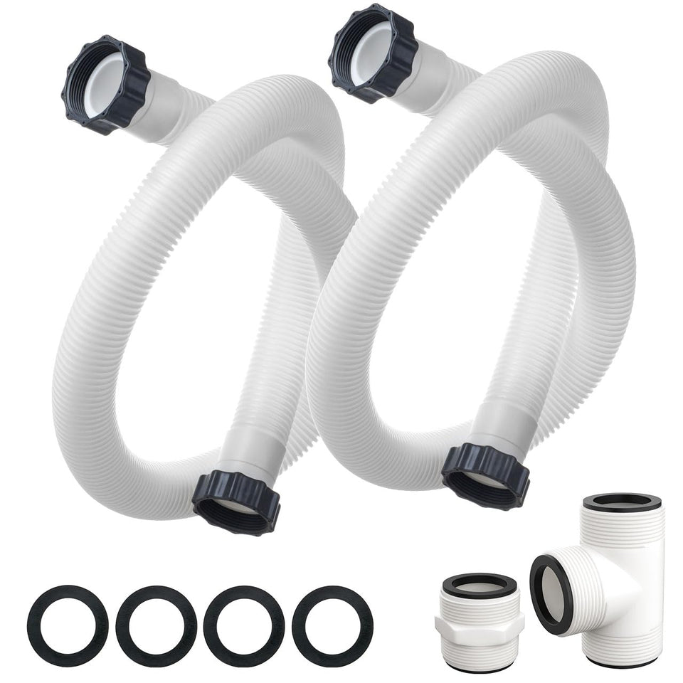 Sconva 1.5in pool filter hose, 59 inches, durable replacement for Intex and Coleman systems.