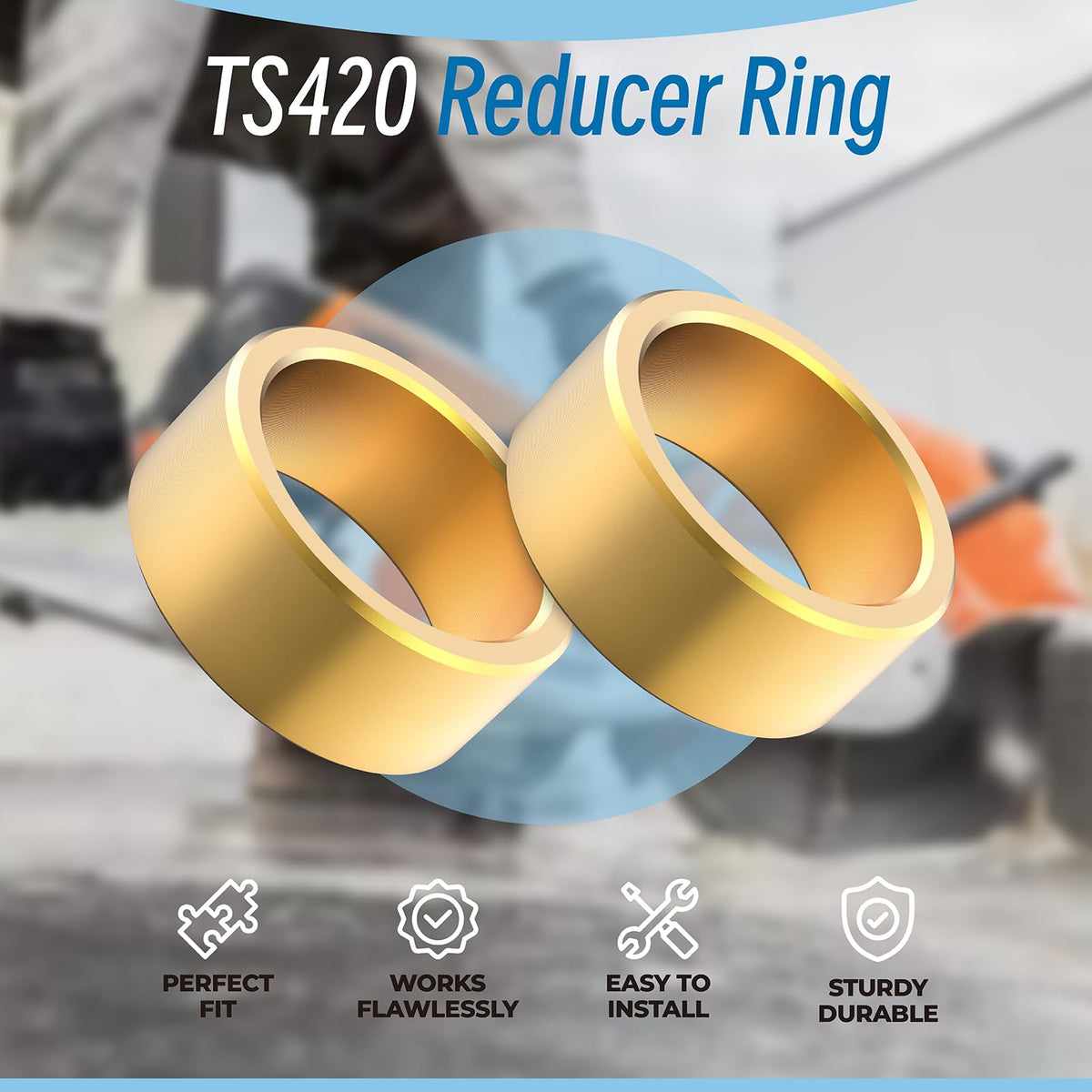 1-inch arbor compatibility: Sconva reducer ring enables any blade with standard arbor