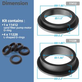 Sconva l shape 11412 o ring provides precise fit for pump repairs
