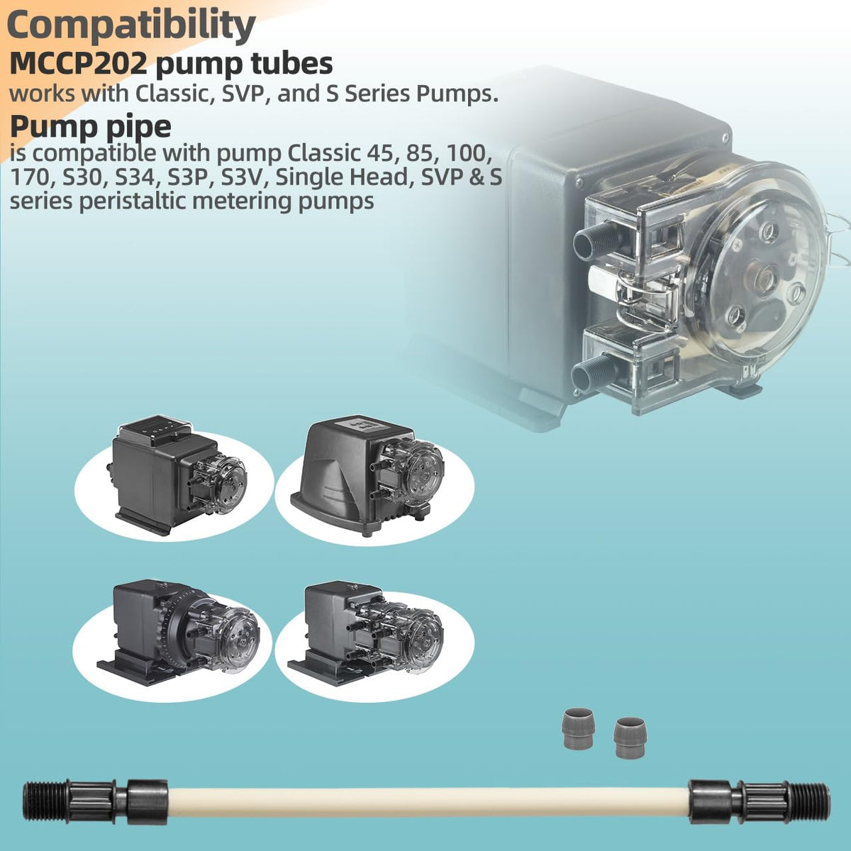 Sconva MCCP202 tubes support 0-100 psi for versatile use