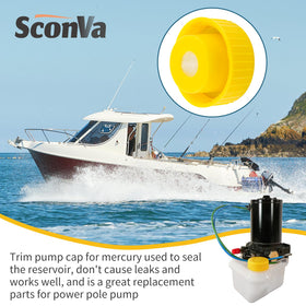 Sconva installation-friendly reservoir cap showing threaded design for easy tightening