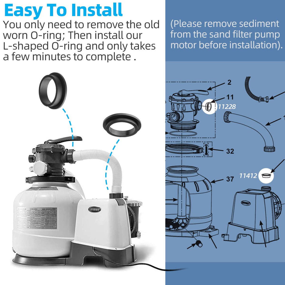 Sconva sand filter pump parts kit enables quick, reliable repairs