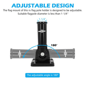Scottchen PRO fitment demonstrates compatibility with 1-1/4 inch poles.