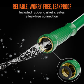 Scotts 50ft hose easy to coil for tidy storage after use.