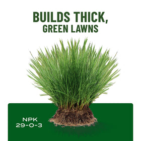 Scotts Turf Builder safety label highlights kid and pet safety.