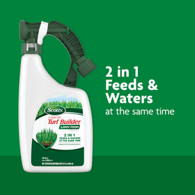 Scotts Liquid Green Max Lawn Food bottle delivers deep greening