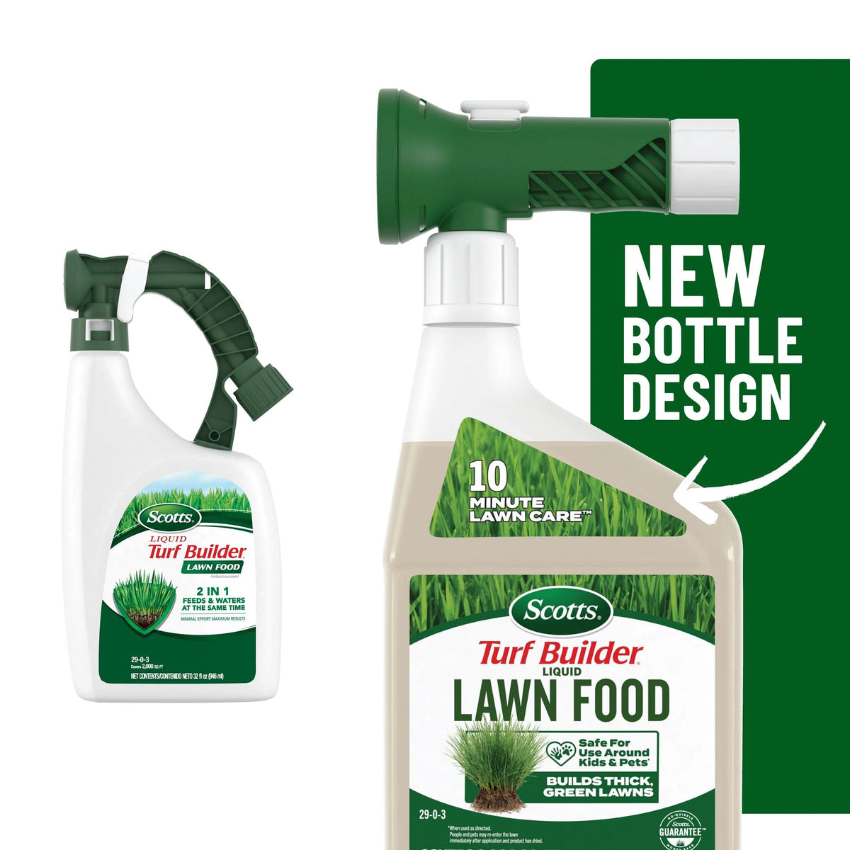 Scotts liquid lawn food applicator attachment helps easy hose-fed application.