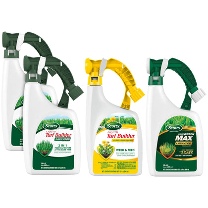 Scotts Liquid Turf Builder Lawn Food bottle for easy feeding while watering