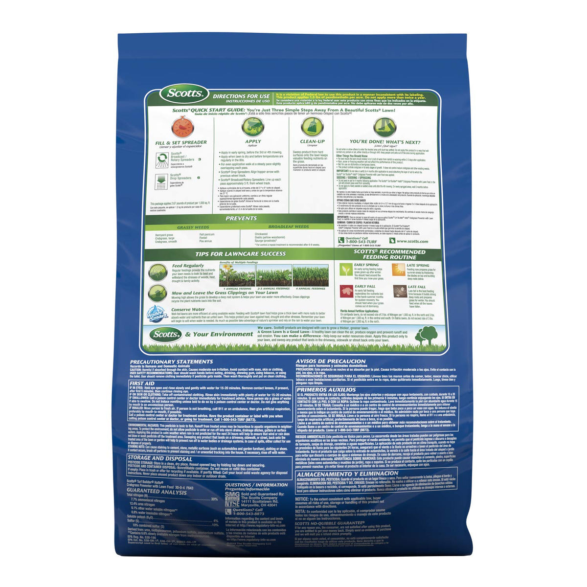 Lush green lawn after application showing healthy growth and weed prevention
