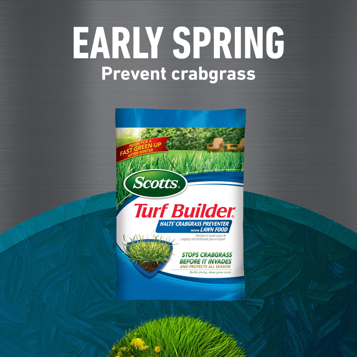 Scotts Turf Builder WinterGuard Fall Weed & Feed supports autumn weed control and nourishment