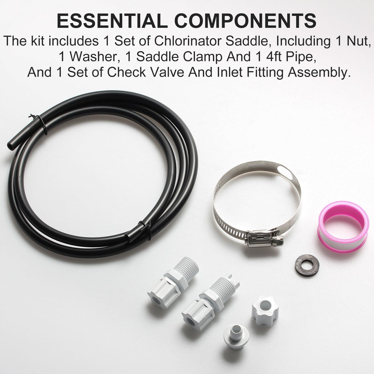 Screw Man 4ft pool hose ready for quick replacement and flexible installation