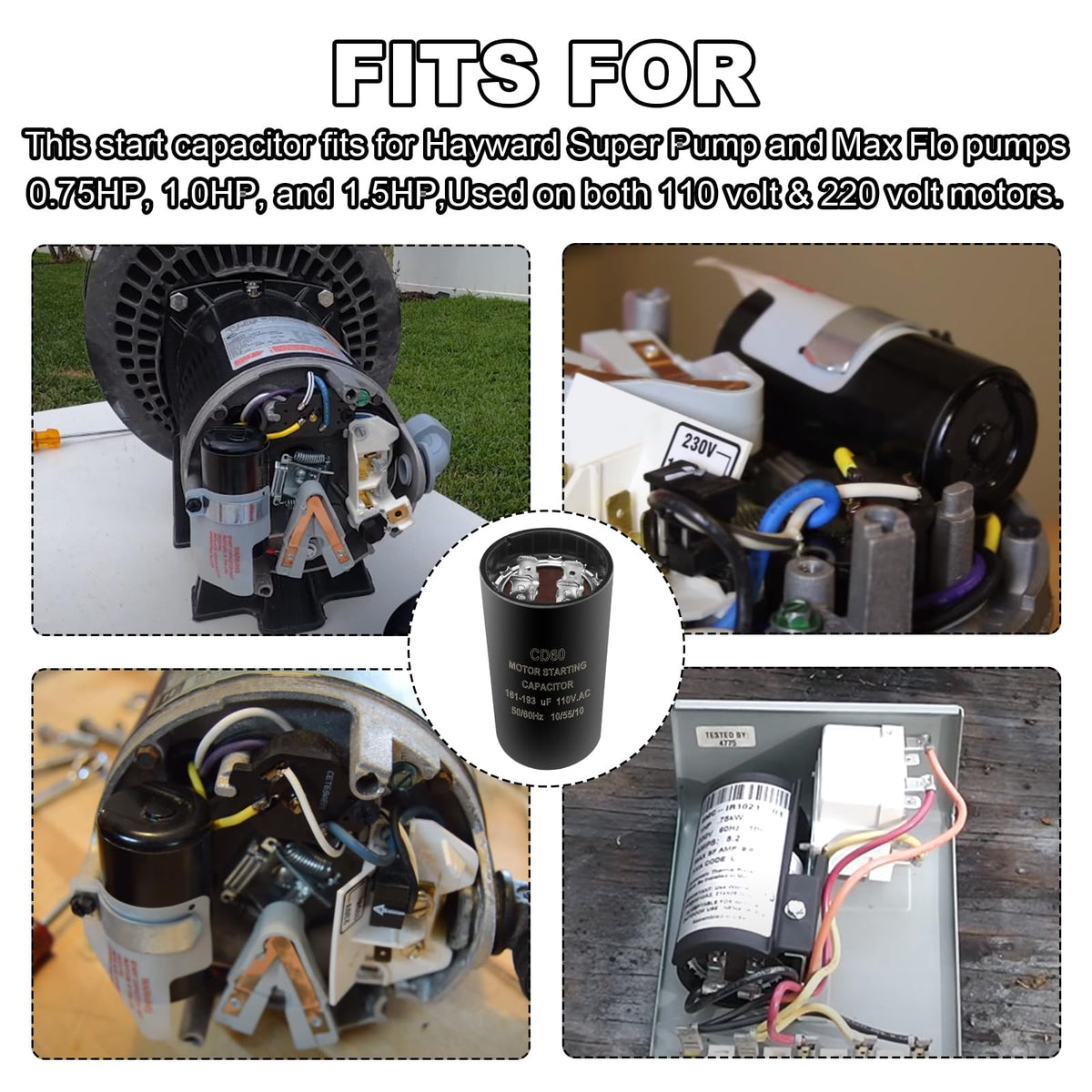 Easy replacement with Screw Man capacitor reduces maintenance time