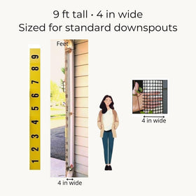 Scroll Trellis offset brackets promote airflow and siding clearance.