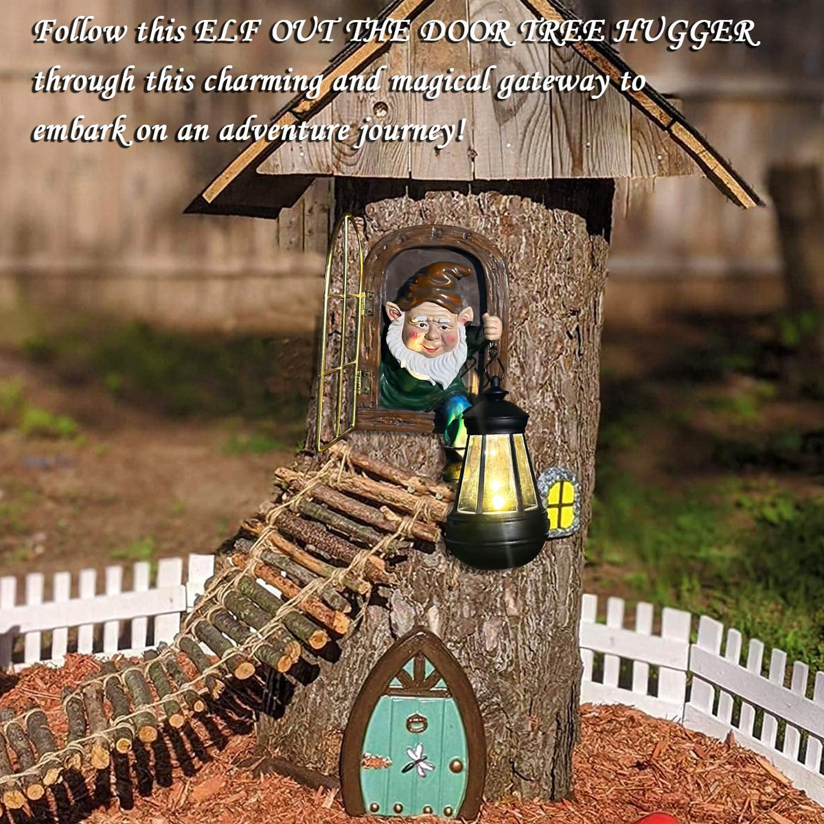 Scuyari Halloween elf garden decor adds seasonal whimsy to outdoor spaces.