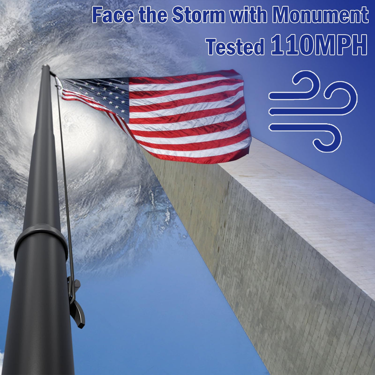 SCWN in-ground sleeve for stable outdoor flag display