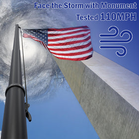 SCWN in-ground sleeve for stable outdoor flag display